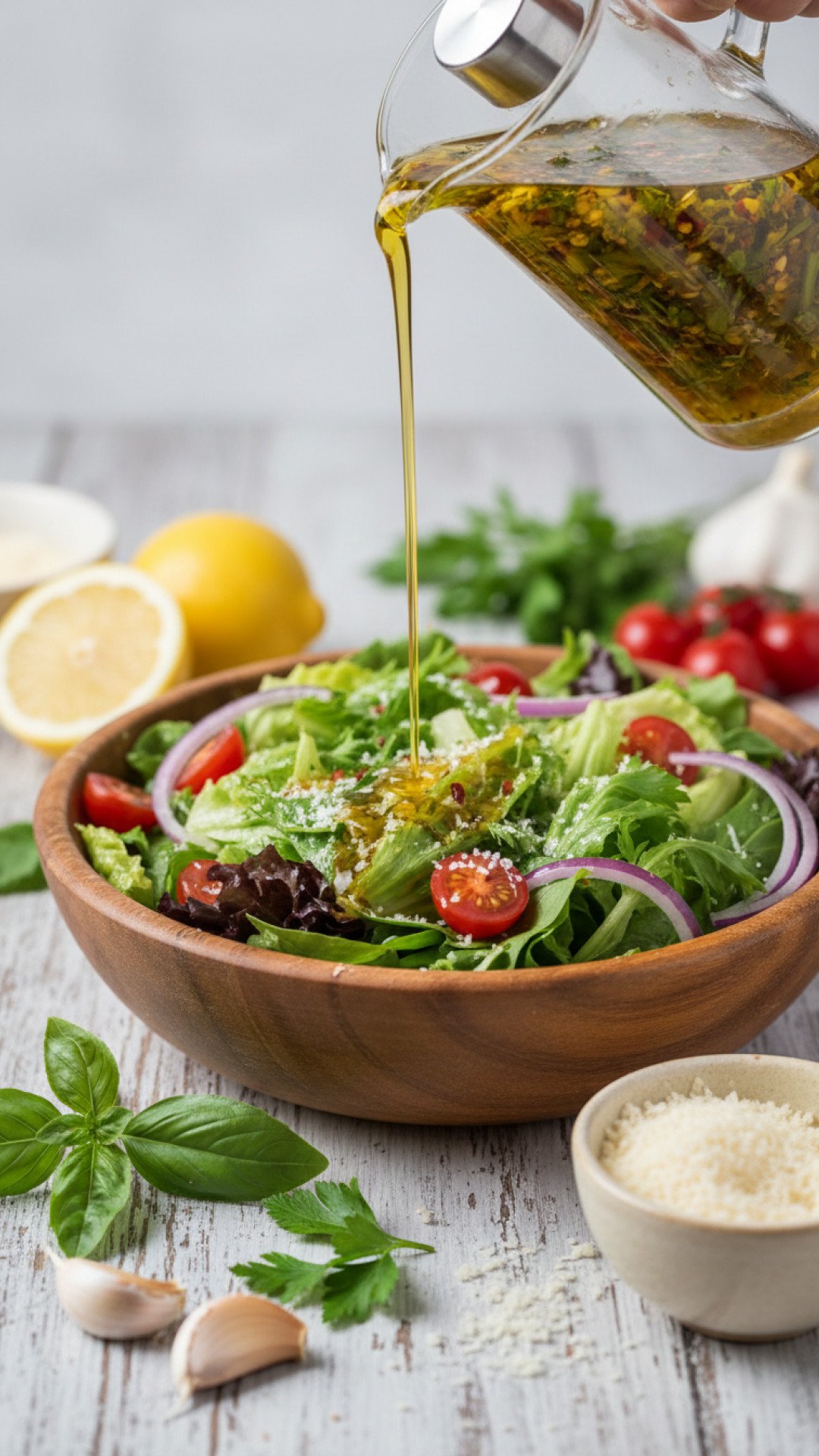 Homemade Italian Dressing Preparation