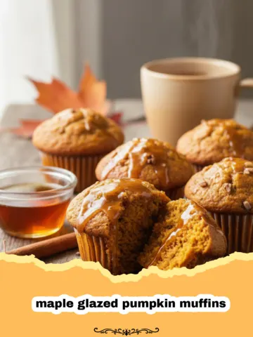 The Best Maple Glazed Pumpkin Muffins for Fall