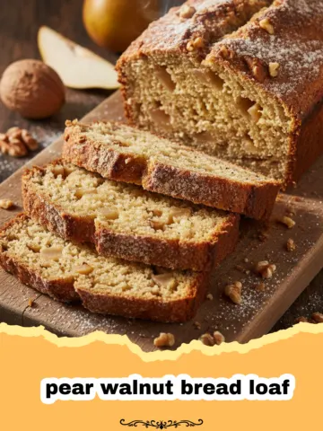 The Most Delicious Pear Walnut Bread Loaf for Your Morning Coffee