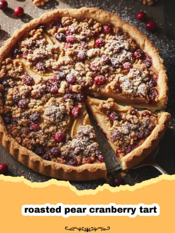 The Ultimate Roasted Pear Cranberry Tart for Festive Gatherings