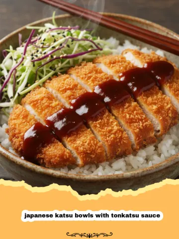 Authentic Japanese Katsu Bowls with Tonkatsu Sauce