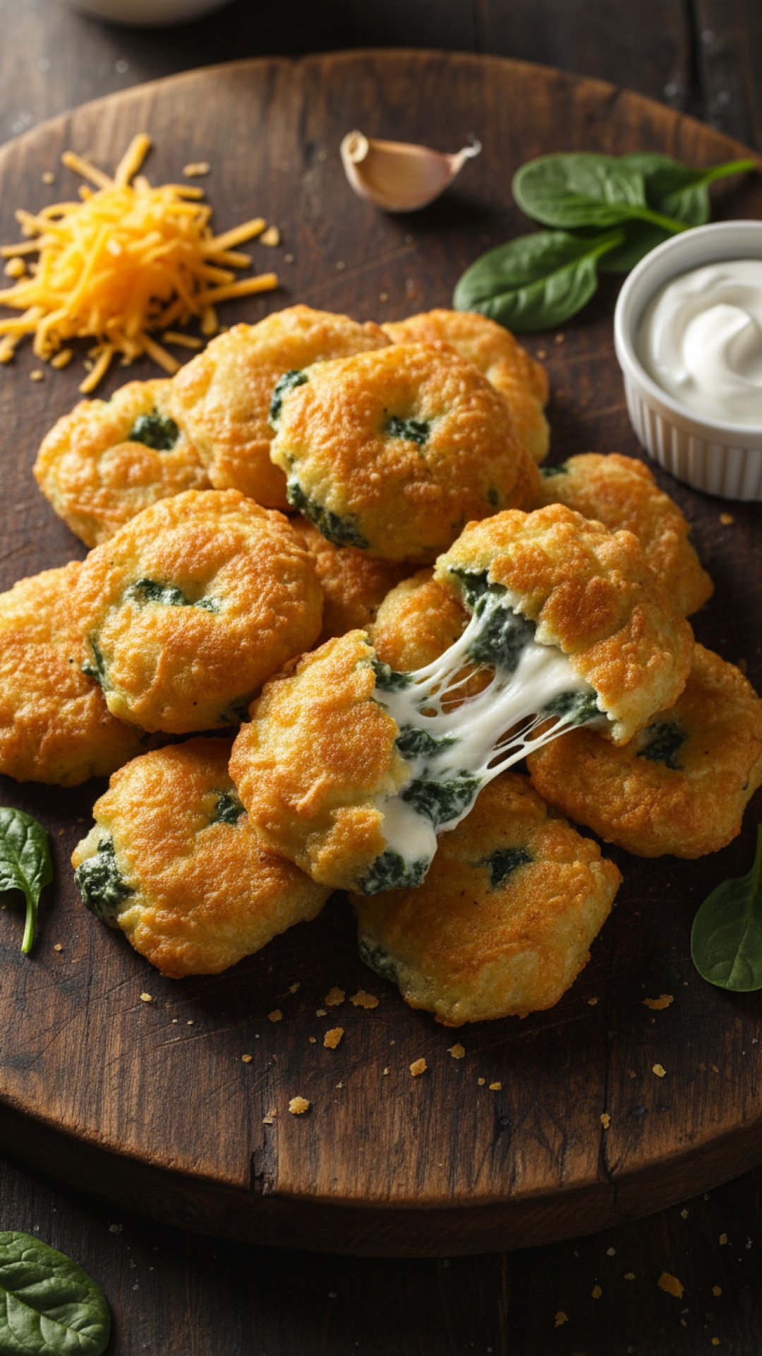 Easy Low-Carb Spinach Dip Cheese Crisps 4 Keto Spinach Dip Cheese Crisps Preparation