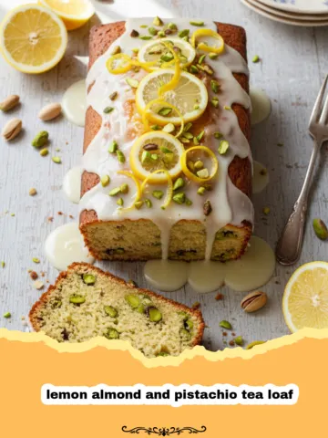 Zesty Lemon Almond and Pistachio Tea Loaf: The Perfect Afternoon Slice