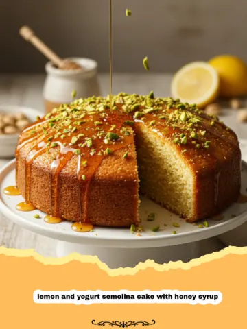 The Ultimate Refreshing Lemon and Yogurt Semolina Cake with Honey Syrup