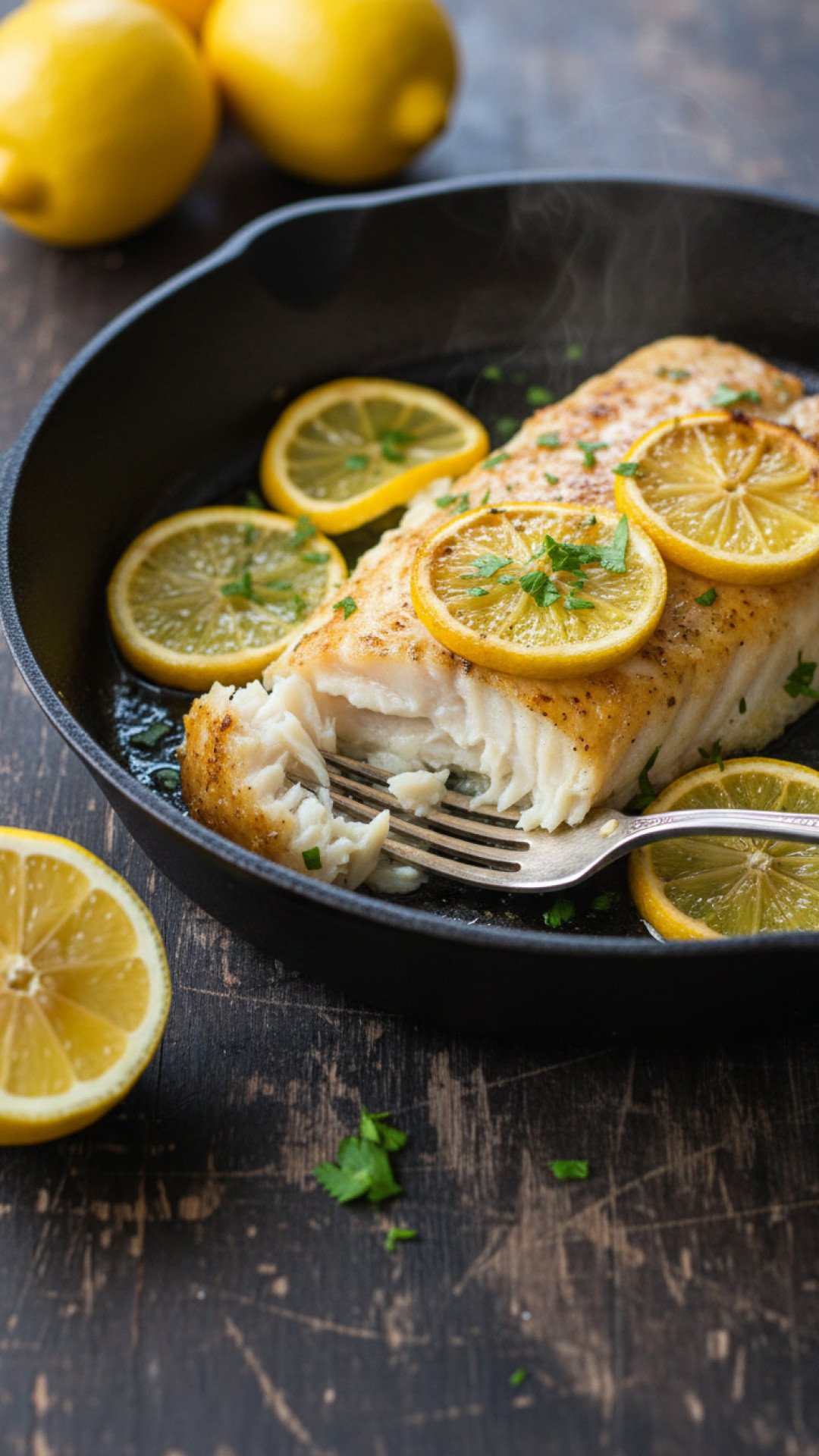 Easy Lemon Butter Baked Cod Recipe 4 Lemon Butter Baked Cod Preparation
