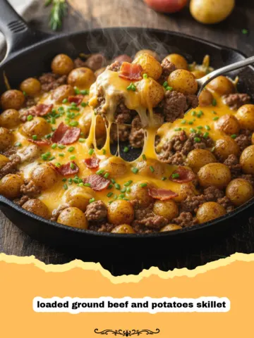The Ultimate Loaded Ground Beef and Potatoes Skillet 2 The Ultimate Loaded Ground Beef and Potatoes Skillet