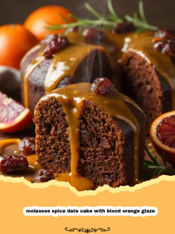 Molasses Spice Date Cake with Blood Orange Glaze 10 Molasses Spice Date Cake with Blood Orange Glaze