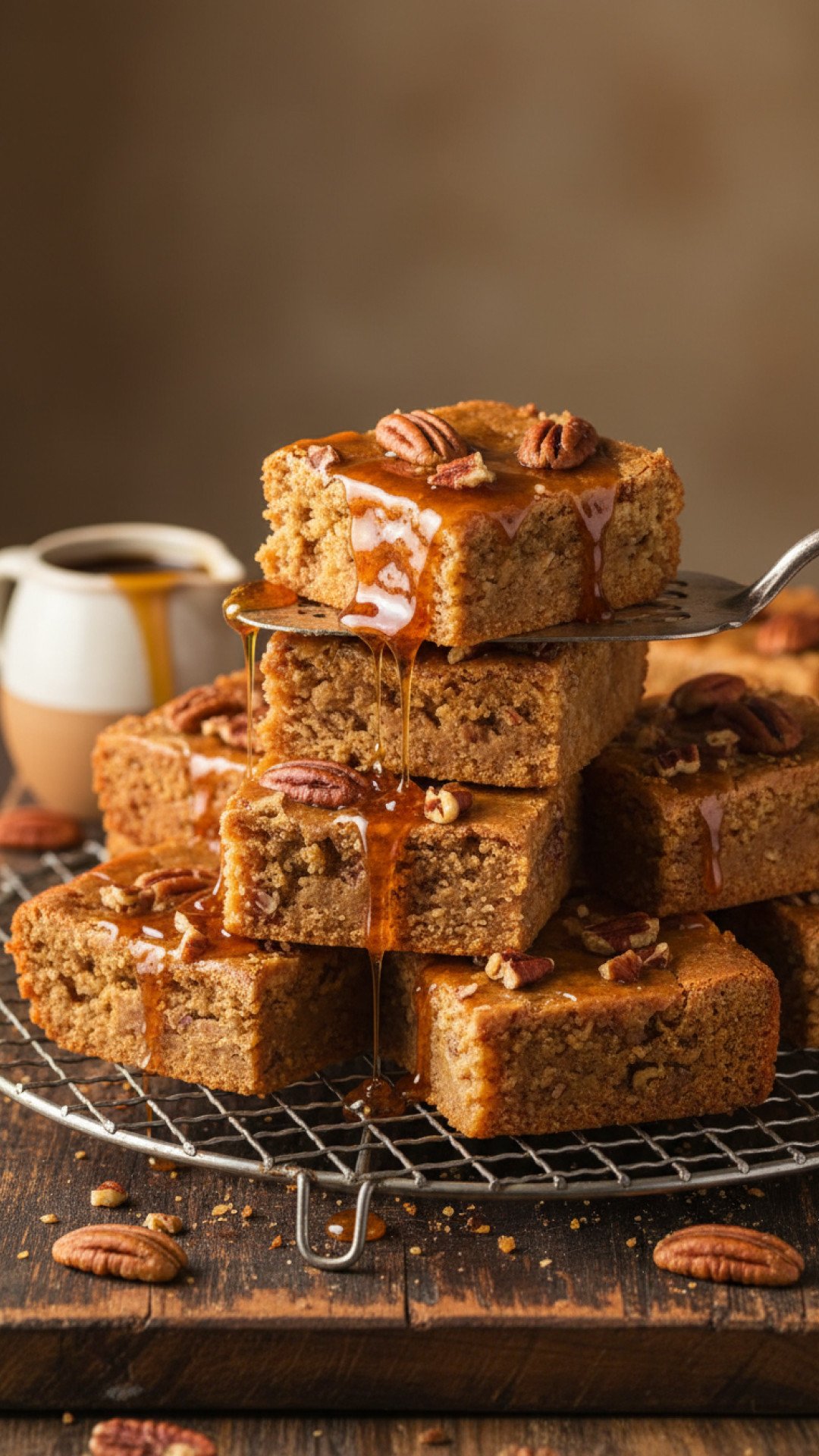 The Ultimate Chewy Maple Pecan Blondies with Brown Butter 4 Maple Pecan Blondies Preparation