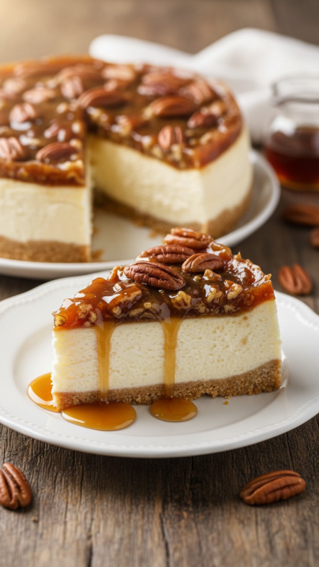 Maple Pecan Pie Cheesecake Preparation