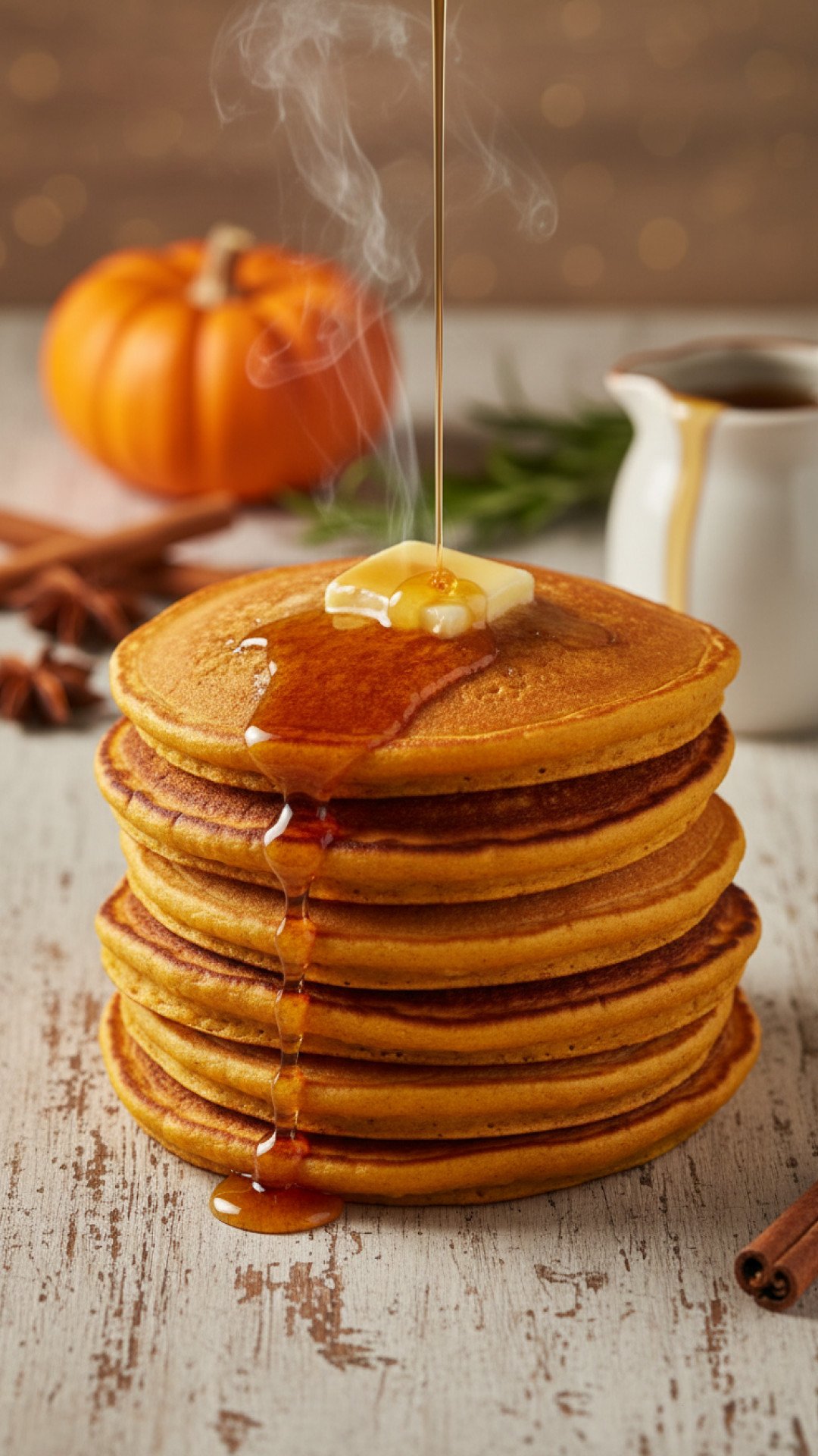 Maple Pumpkin Pancakes Preparation