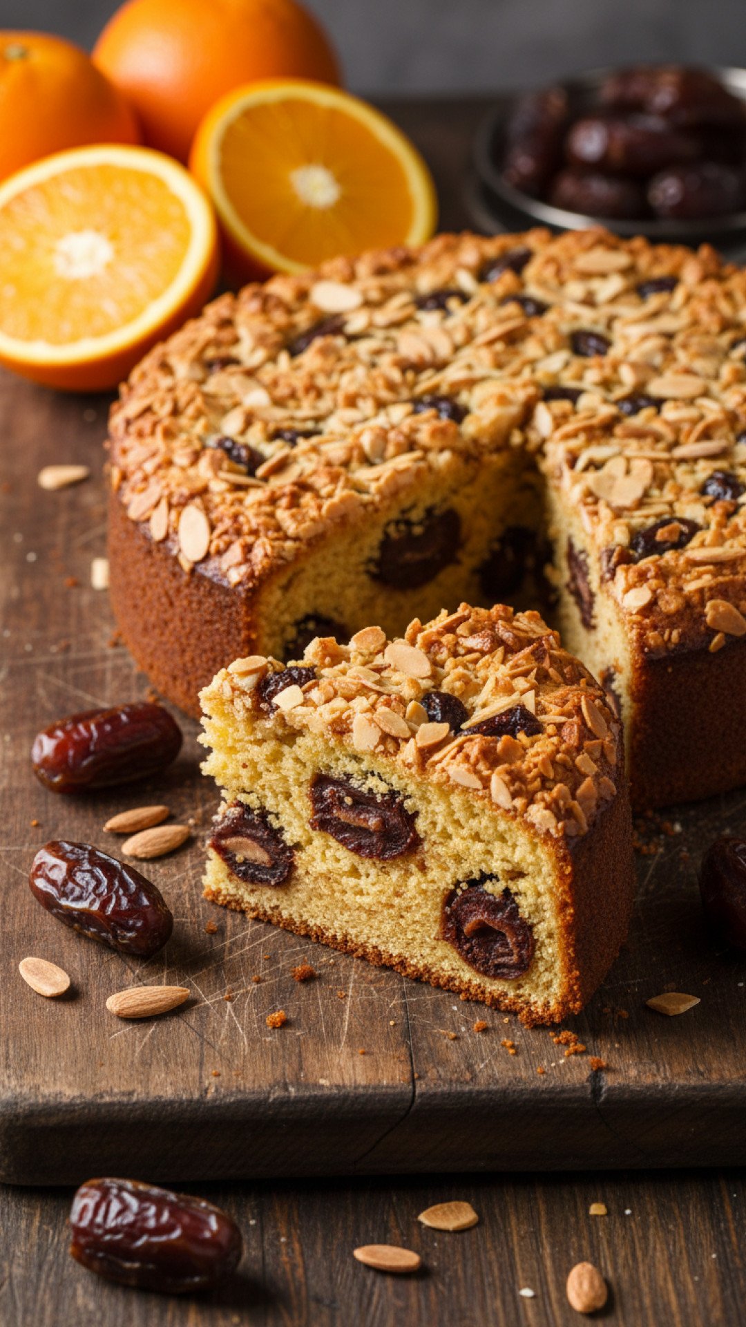 The Ultimate Moroccan Orange Date Cake with Almond Topping 4 Moroccan Orange Date Cake with Almond Topping Preparation