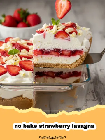 Easy No Bake Strawberry Lasagna Recipe