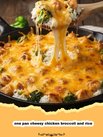 One Pan Cheesy Chicken Broccoli and Rice 20 One Pan Cheesy Chicken Broccoli and Rice