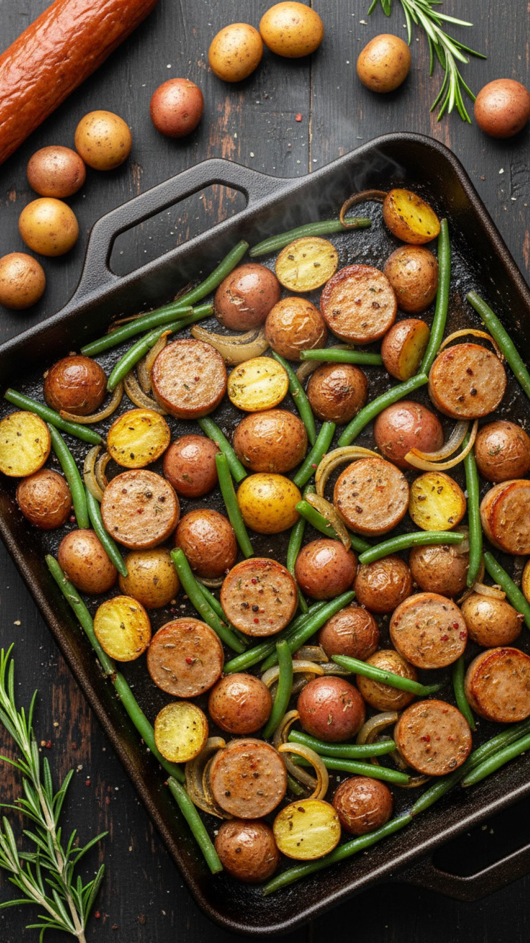 One Pan Kielbasa and Potatoes Preparation