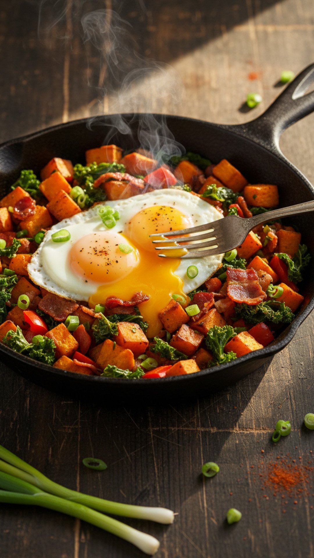 The Ultimate Sweet Potato Hash and Eggs for a Nutritious Morning 4 One-Pan Sweet Potato Hash and Eggs Preparation