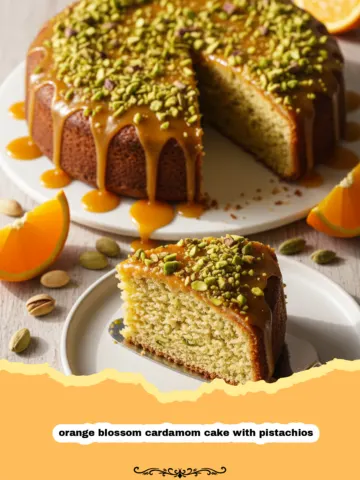 A Slice of Heaven: Orange Blossom Cardamom Cake with Pistachios 16 A Slice of Heaven: Orange Blossom Cardamom Cake with Pistachios