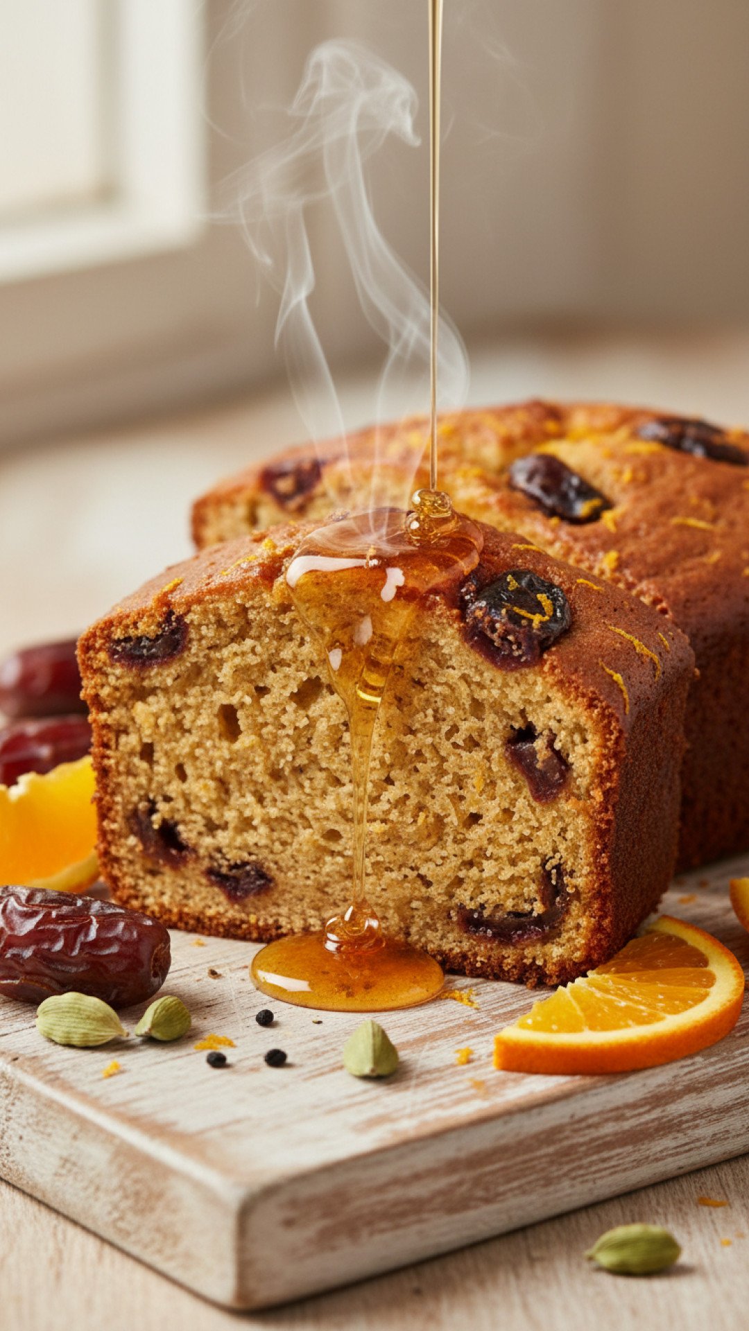 The Most Exquisite Orange Cardamom Date Cake with Honey Drizzle 4 Orange Cardamom Date Cake with Honey Drizzle Preparation