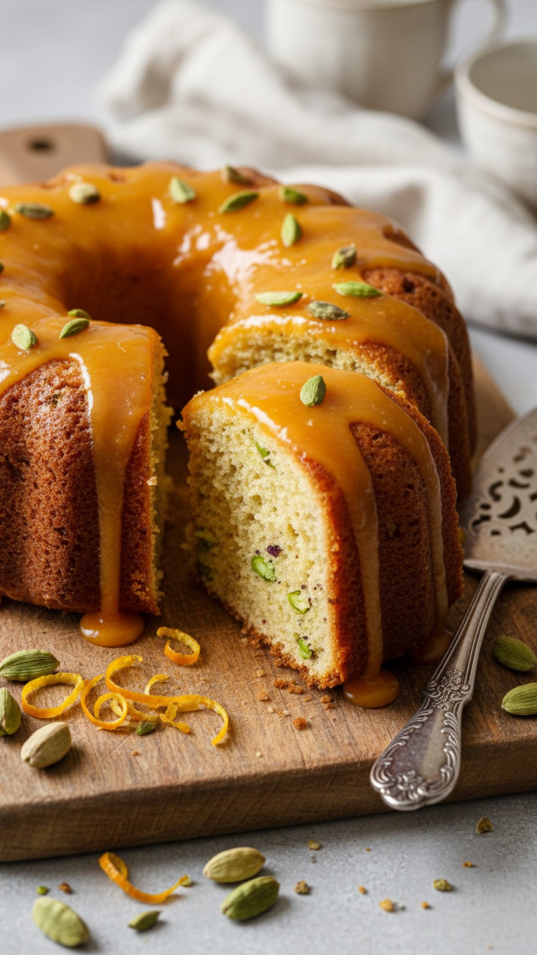 The Most Fragrant Orange Cardamom Pistachio Tea Cake 4 Orange Cardamom Pistachio Tea Cake Preparation