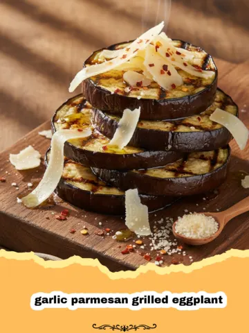 Savory Garlic Parmesan Grilled Eggplant