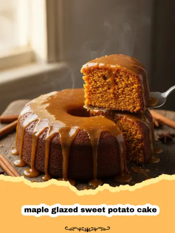 The Ultimate Maple Glazed Sweet Potato Cake