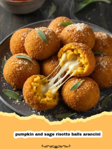 Crispy Pumpkin and Sage Risotto Balls Arancini