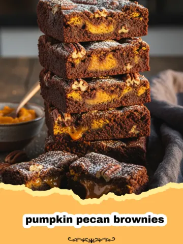 Decadent Pumpkin Pecan Brownies with a Spiced Swirl 3 Decadent Pumpkin Pecan Brownies with a Spiced Swirl