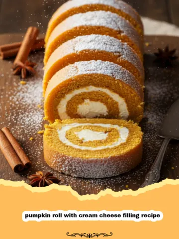 The Best Pumpkin Roll with Cream Cheese Filling Recipe for the Holidays 23 The Best Pumpkin Roll with Cream Cheese Filling Recipe for the Holidays