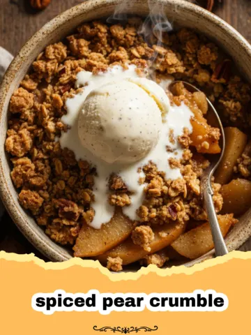 The Ultimate Spiced Pear Crumble with a Toasty Oat Topping
