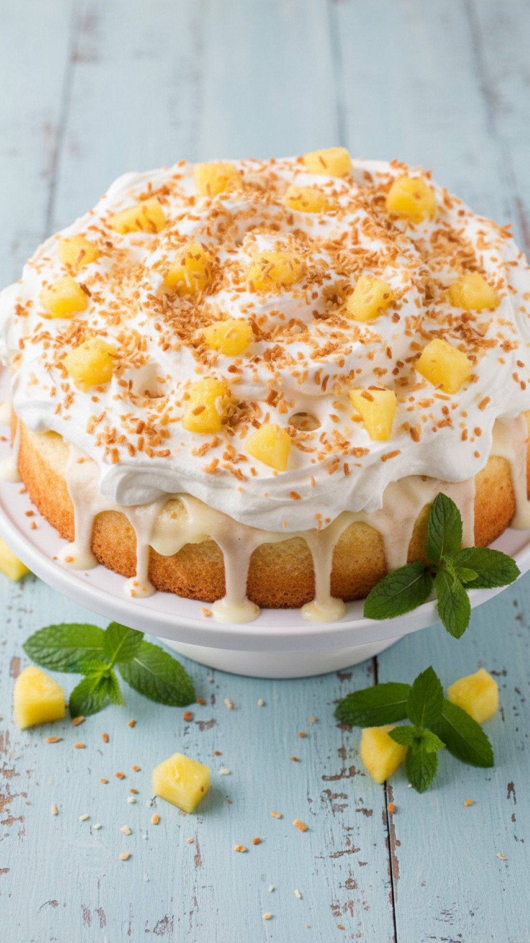 The Ultimate Tropical Pina Colada Poke Cake 4 Pina Colada Poke Cake Preparation