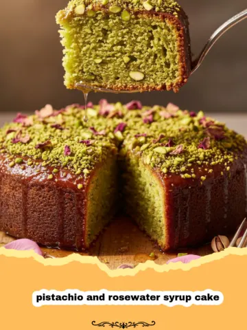 The Most Fragrant Pistachio and Rosewater Syrup Cake