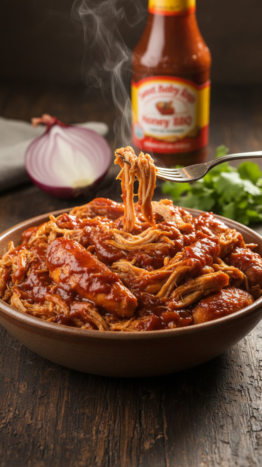 Pulled BBQ Chicken for Crock Pot Preparation
