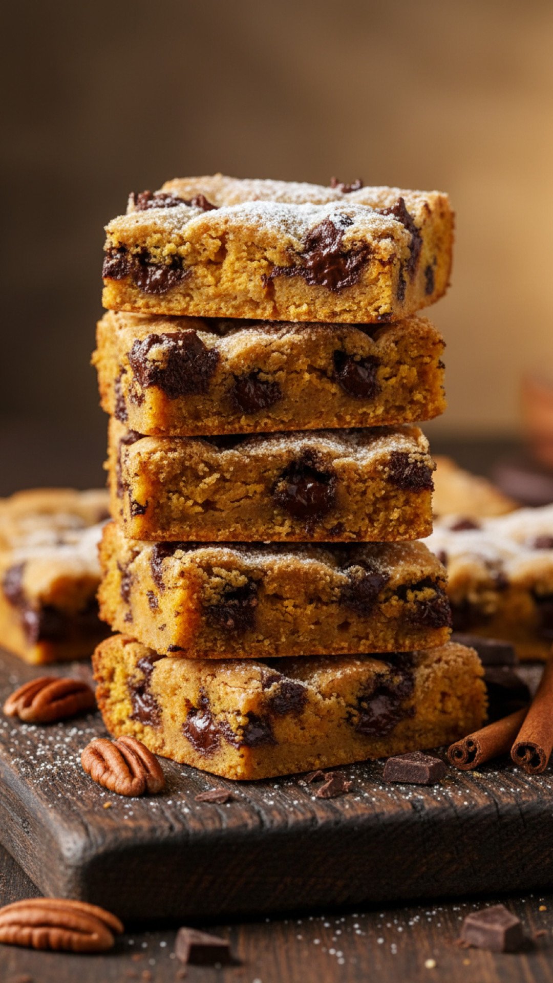 Pumpkin and Chocolate Chip Blondies Preparation
