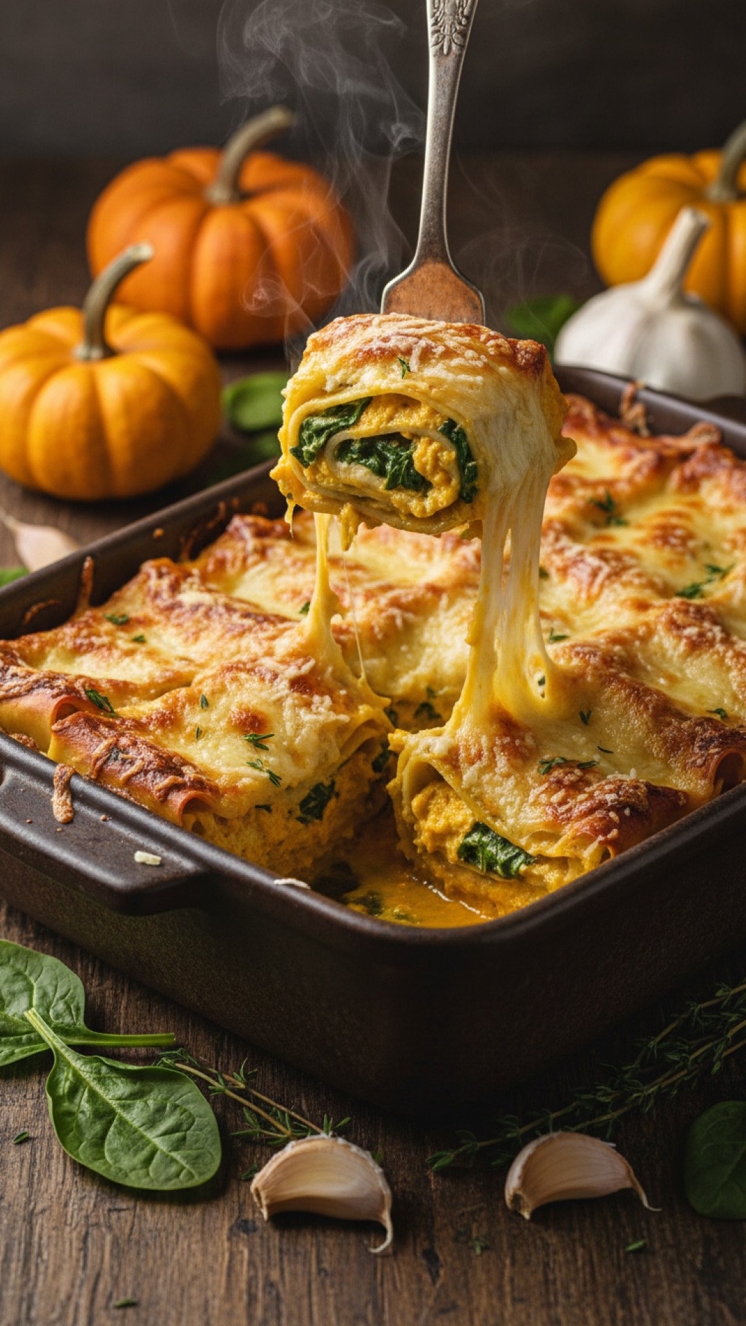 The Ultimate Creamy Pumpkin and Spinach Lasagna Roll Ups 4 Pumpkin and Spinach Lasagna Roll Ups Preparation