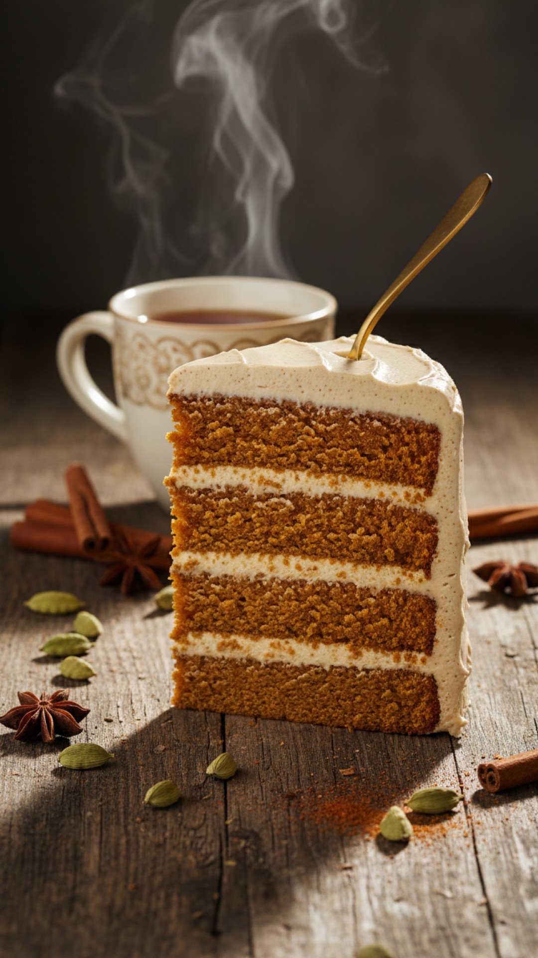 Pumpkin Chai Tea Latte Cake Preparation