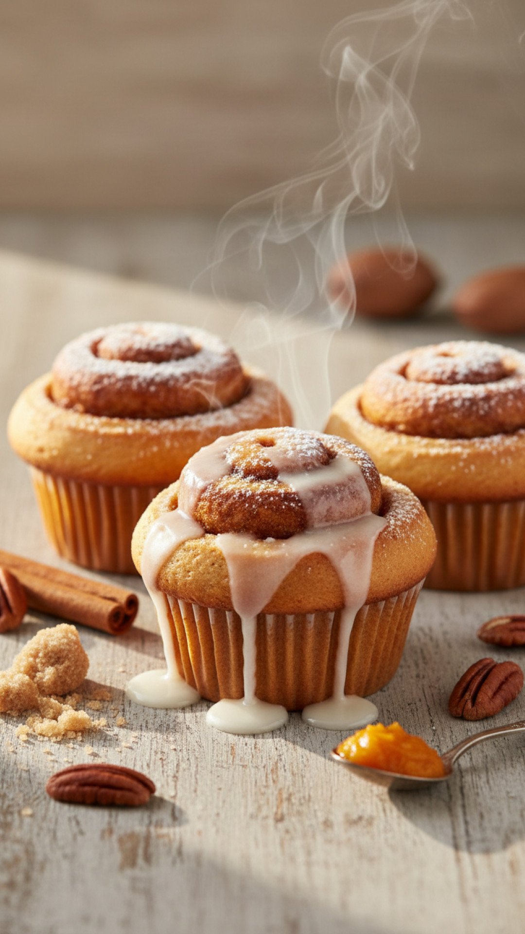 The Most Comforting Pumpkin Cinnamon Roll Cupcakes for Fall 4 Pumpkin Cinnamon Roll Cupcakes Preparation