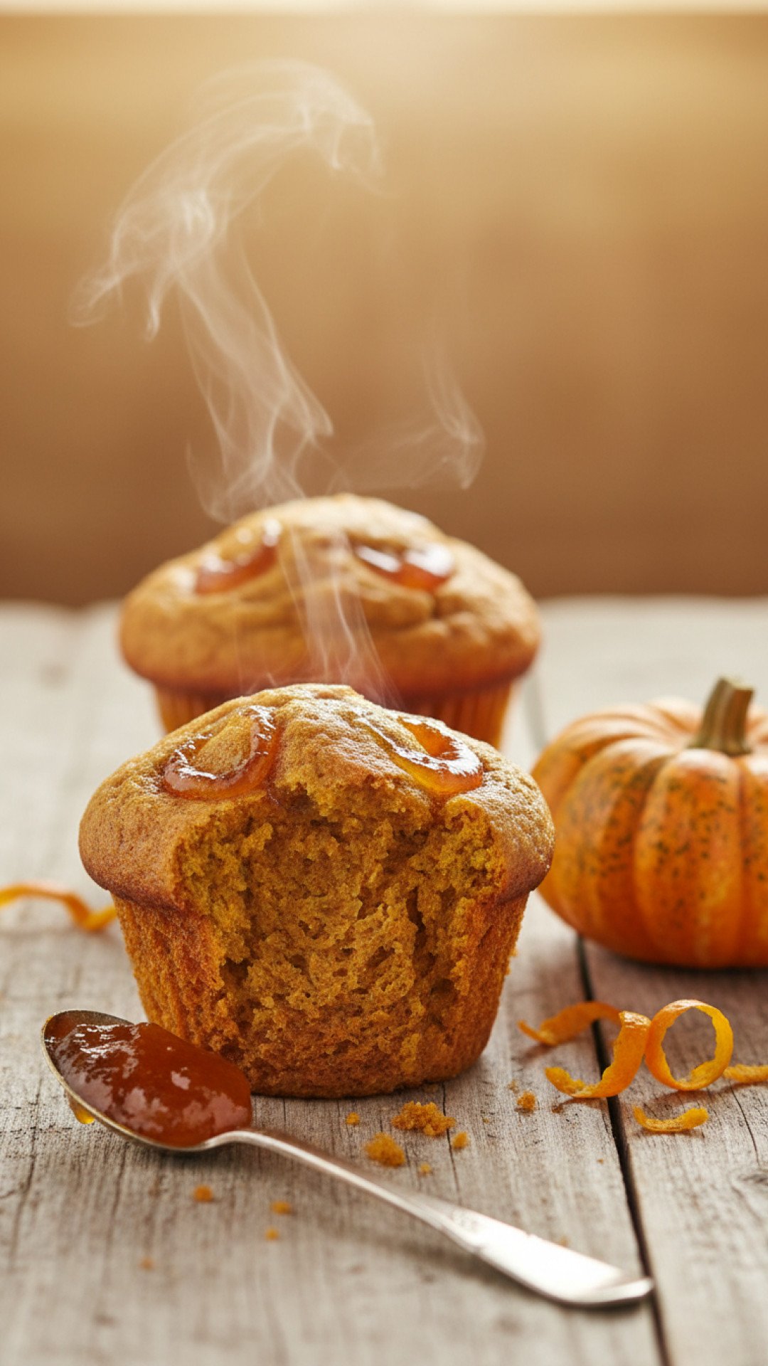Pumpkin Orange Marmalade Muffins Preparation