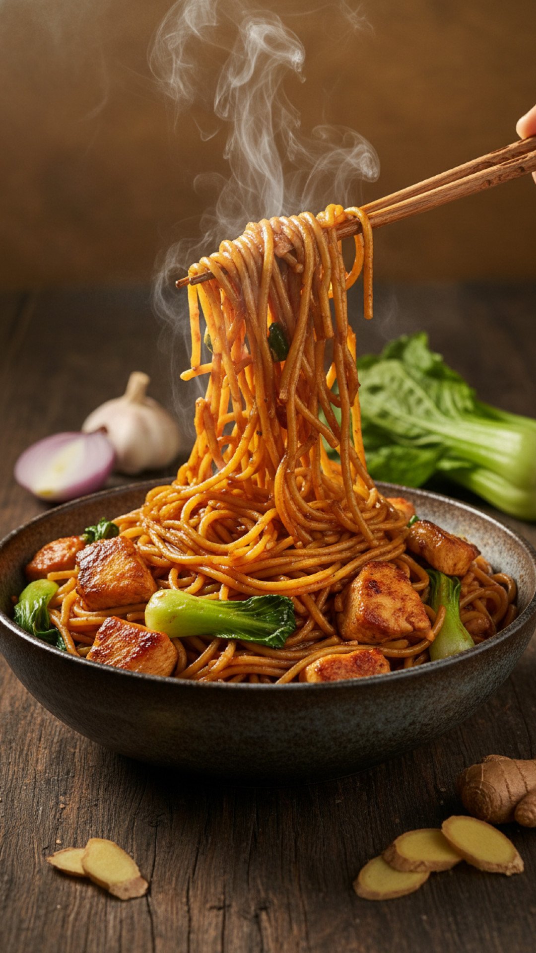 20-Minute Chicken Spaghetti Lo Mein 4 Quick Chicken Spaghetti Lo Mein Preparation