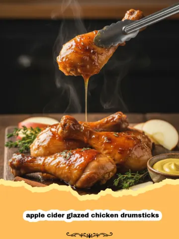The Best Apple Cider Glazed Chicken Drumsticks for Fall