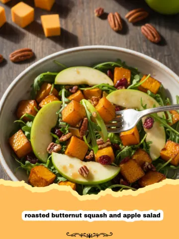 The Perfect Roasted Butternut Squash and Apple Salad