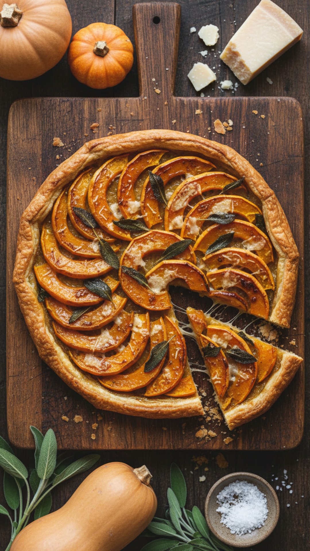 Roasted Butternut Squash and Brown Butter Tart Preparation