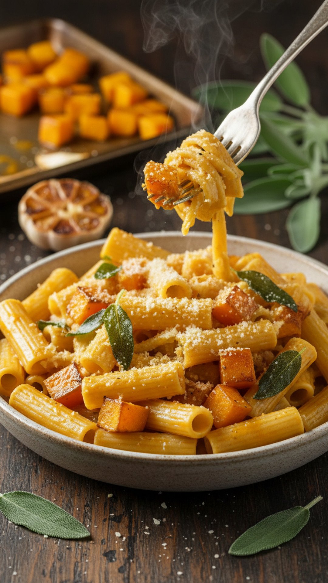 Roasted Butternut Squash and Sage Pasta: A Comforting Autumn Classic 4 Roasted Butternut Squash and Sage Pasta Preparation