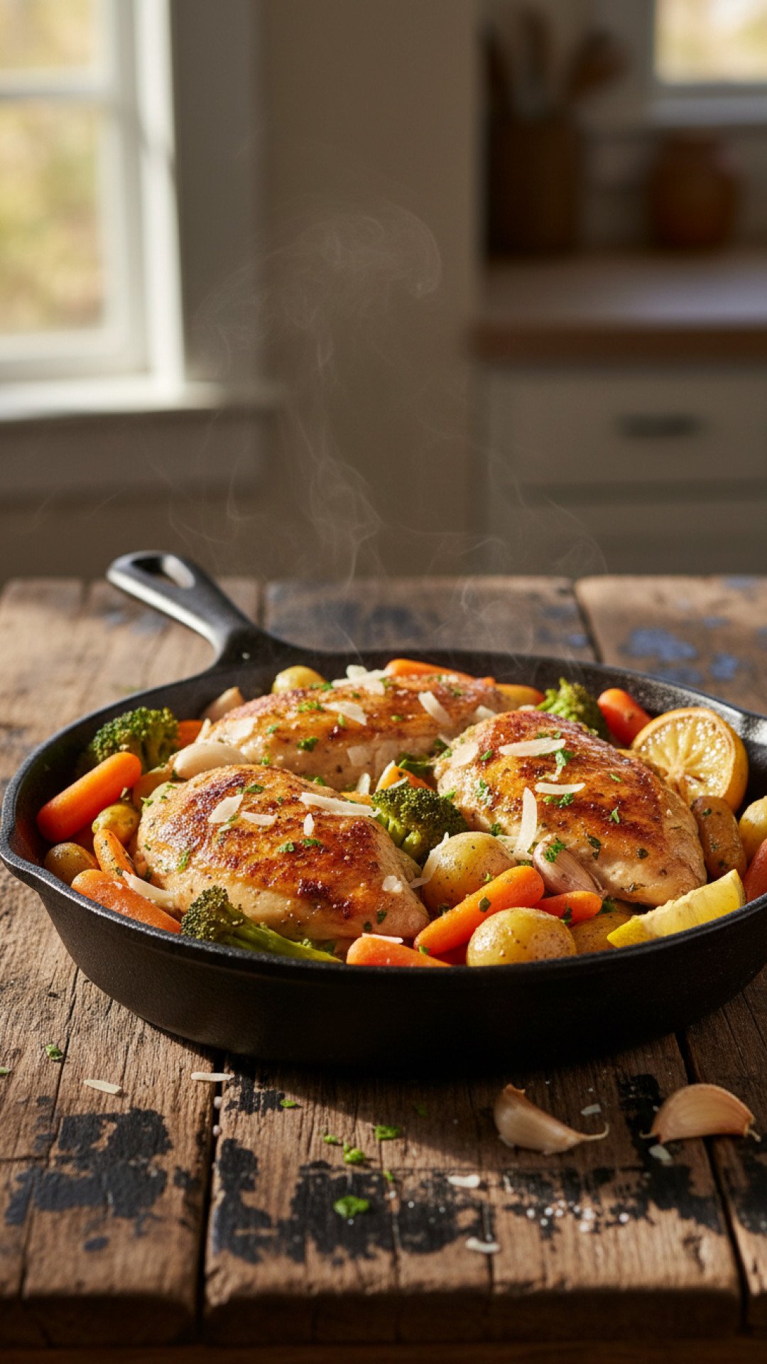 Easy Sheet Pan Roasted Garlic Chicken and Vegetables 4 Roasted Garlic Chicken and Vegetables Preparation