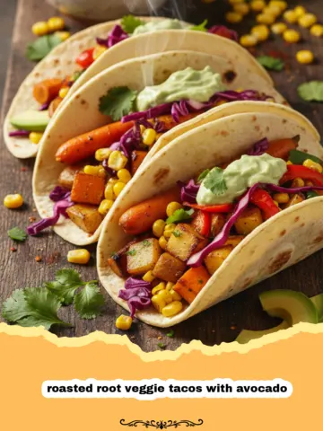Vibrant Roasted Root Veggie Tacos with Avocado
