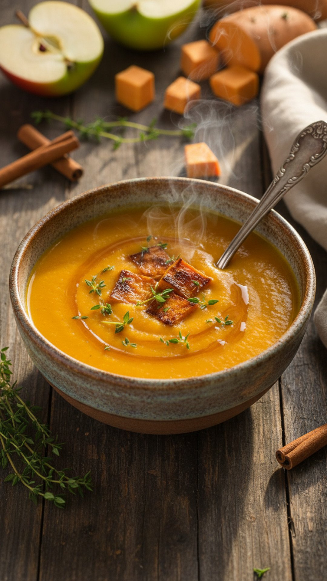 Roasted Sweet Potato and Apple Soup 4 Roasted Sweet Potato and Apple Soup Preparation