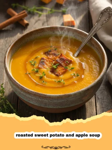 Roasted Sweet Potato and Apple Soup