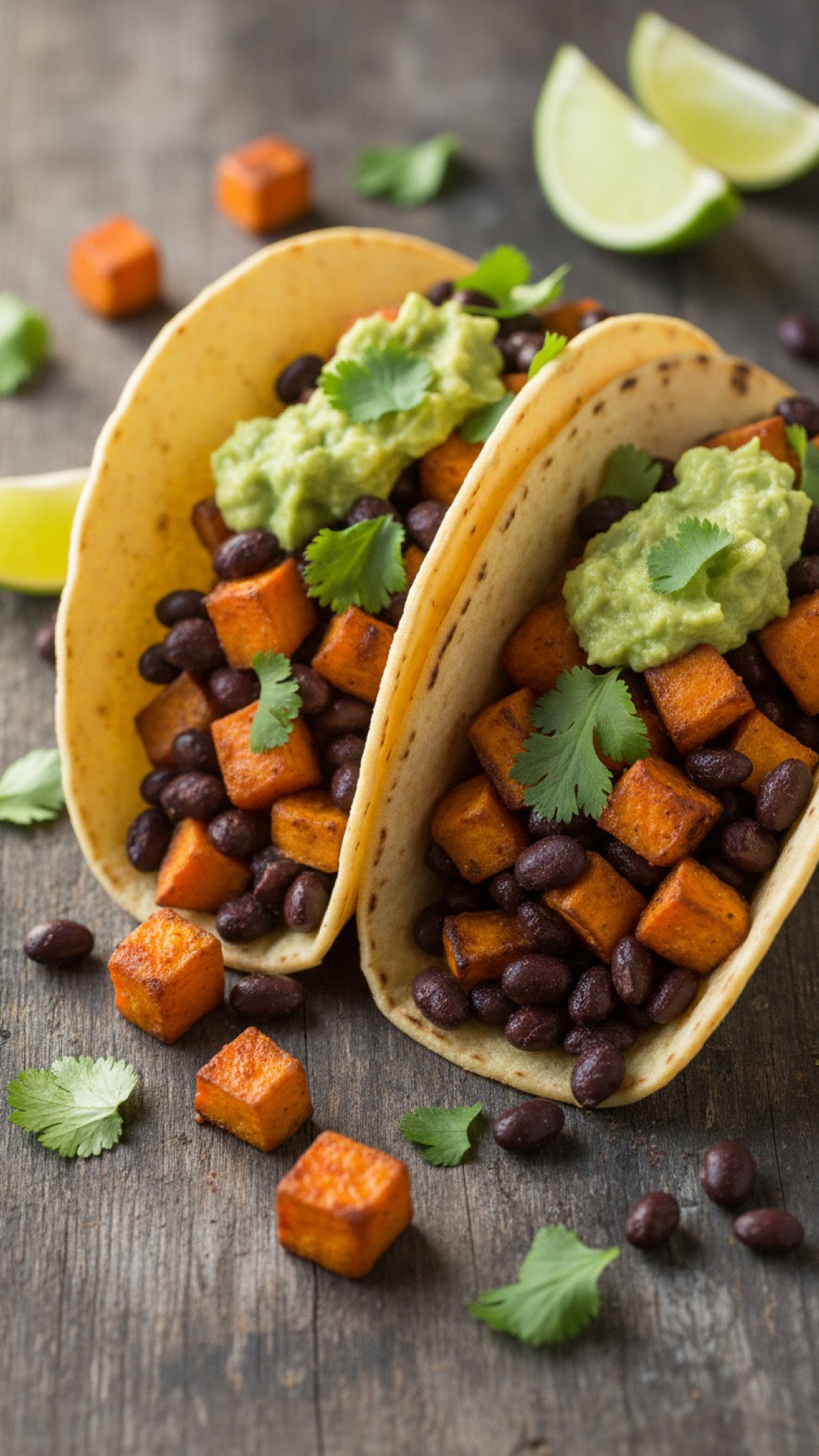 The Ultimate Sweet Potato and Black Bean Tacos with Lime Crema 4 Roasted Sweet Potato and Black Bean Tacos Preparation