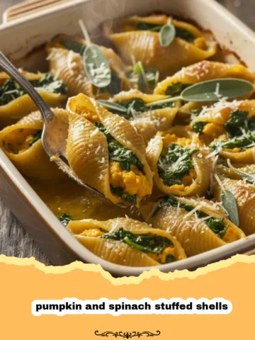 The Ultimate Pumpkin and Spinach Stuffed Shells