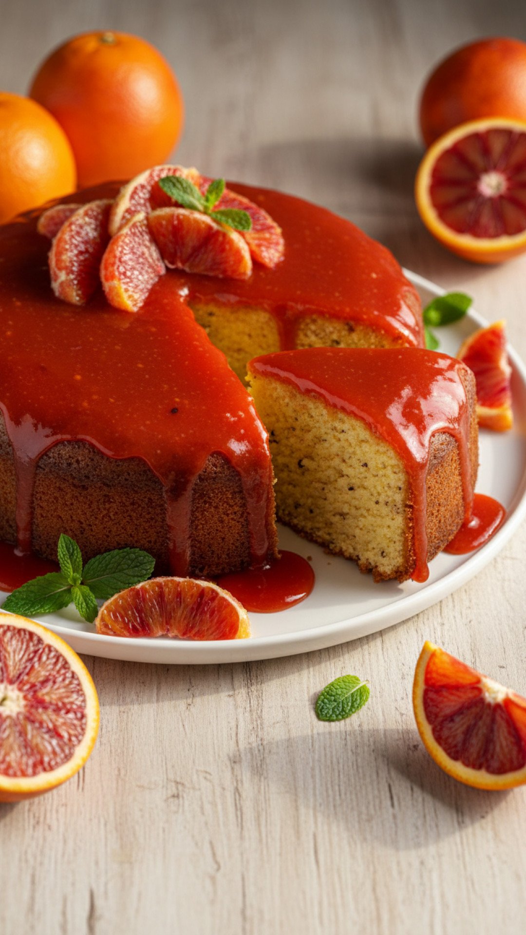 Semolina Cake with Yogurt and Blood Orange Glaze: A Citrus Dream 4 Semolina Cake with Yogurt and Blood Orange Glaze Preparation