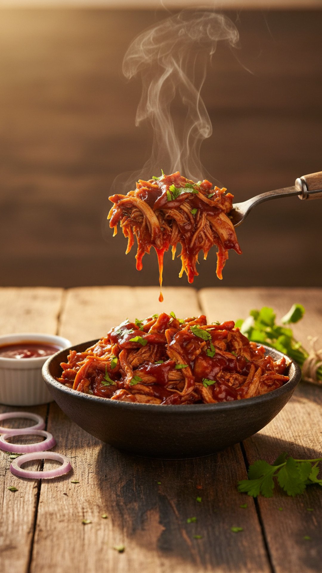 Slow Cooker BBQ Chicken Preparation