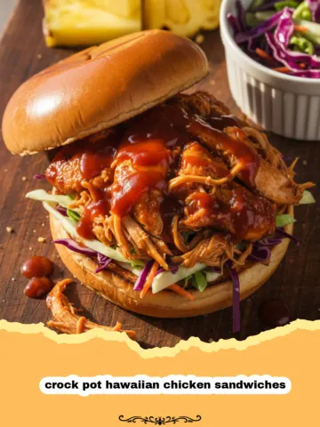 The Ultimate Crock Pot Hawaiian Chicken Sandwiches